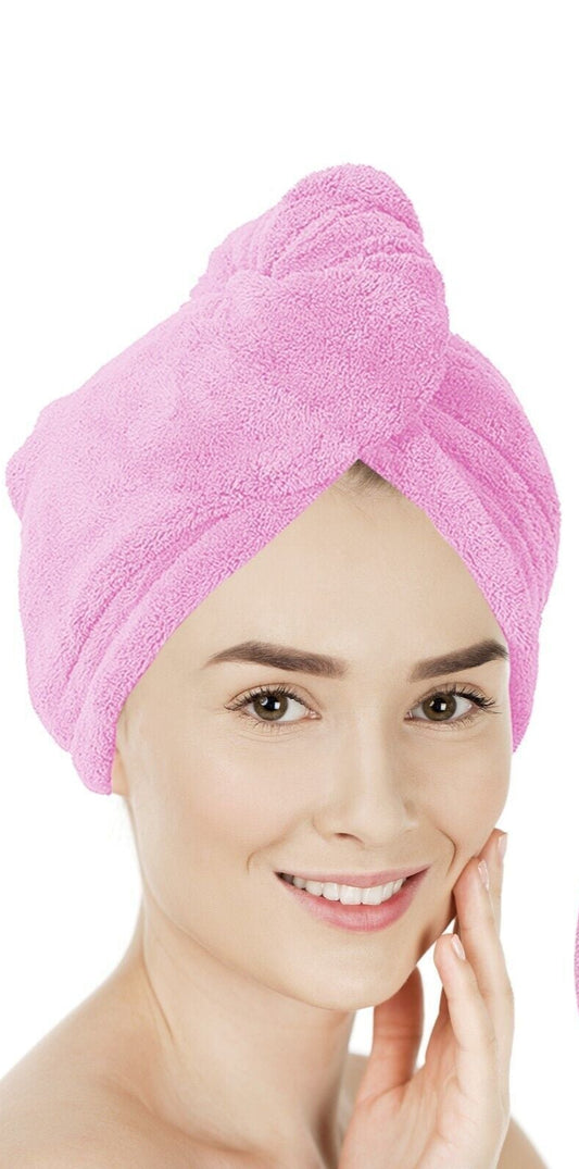 Hair Turban Towel | Microfibre Head Wrap | Quick Dry Drying Bath Shower Hat Cap